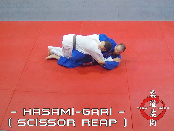 Hasami-Gari (scissor reap) 01