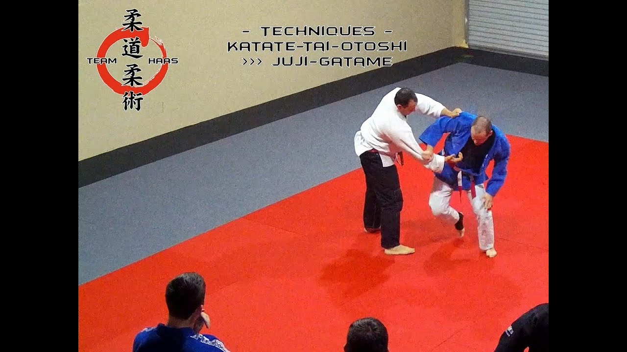 Kata-Te-Tai-Otoshi  (One-Handed Tai-Otoshi) to Juji-Gatame